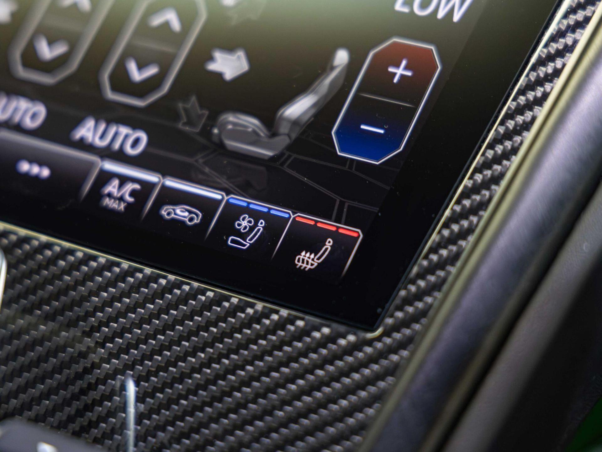 An interior shot of the misc controls on a 2022 Lamborghini Urus