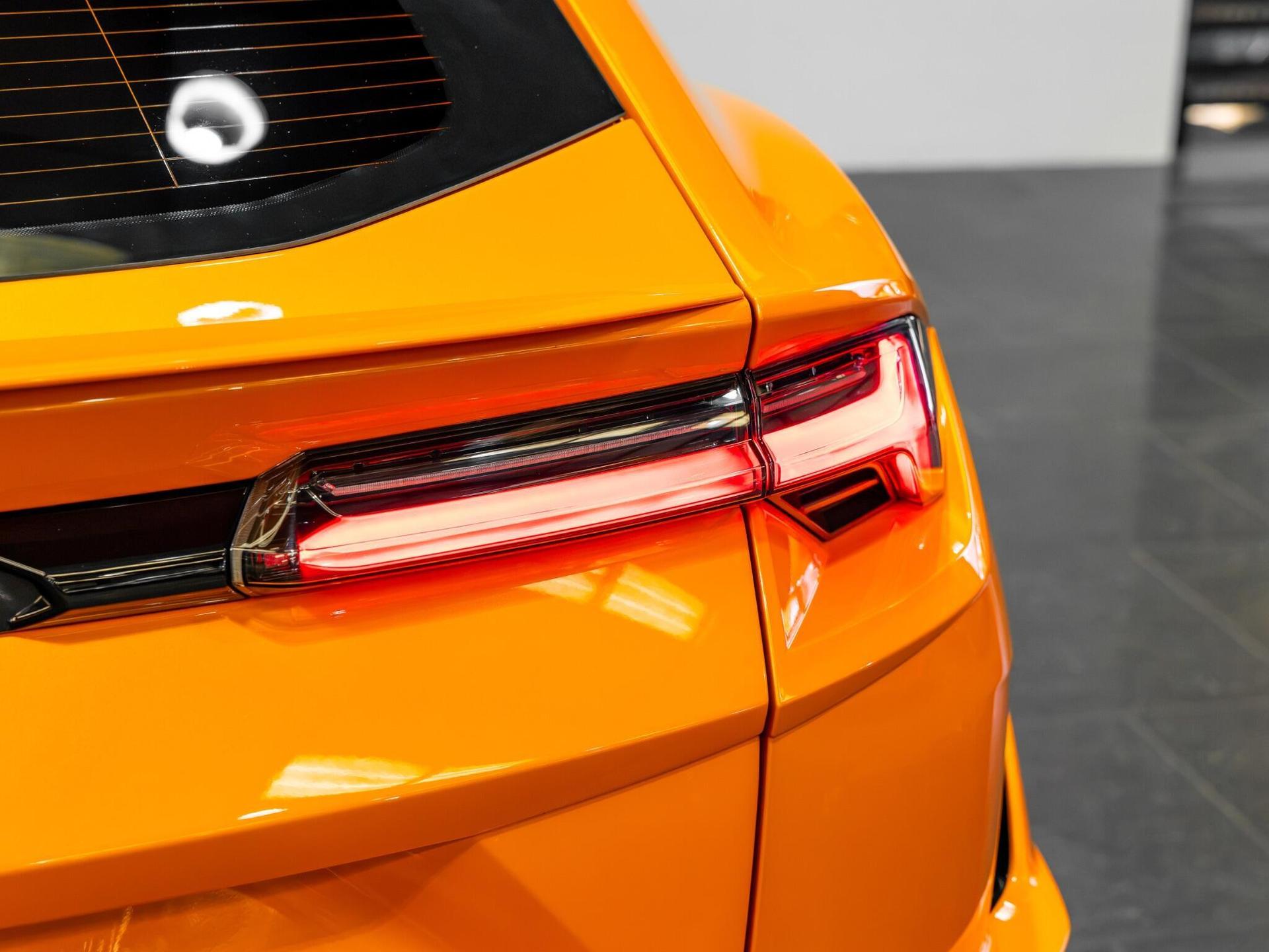 An exterior shot of the lights rear on a 2023 Lamborghini Urus