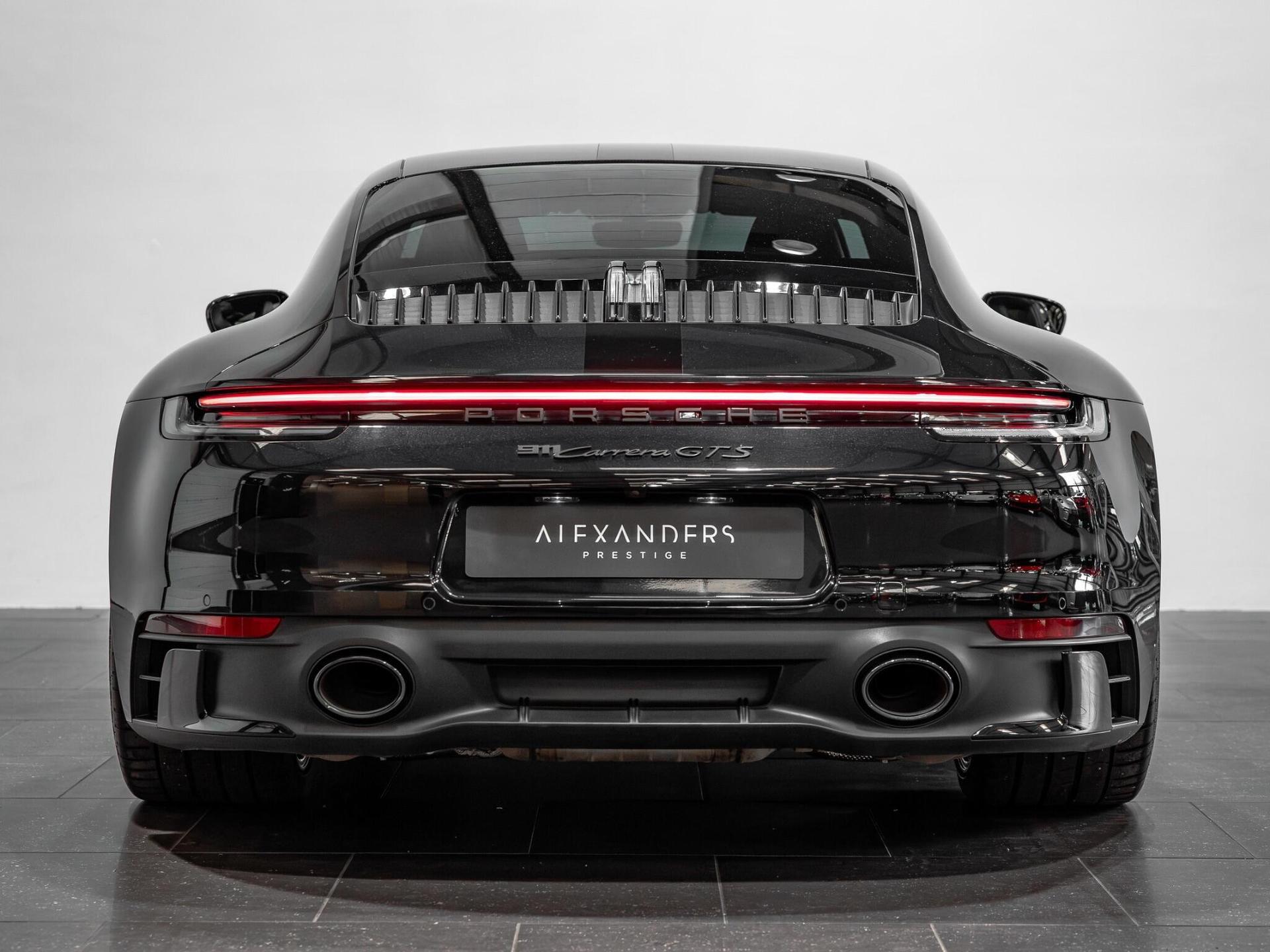 An exterior shot of the rear on a 2021 Porsche 911