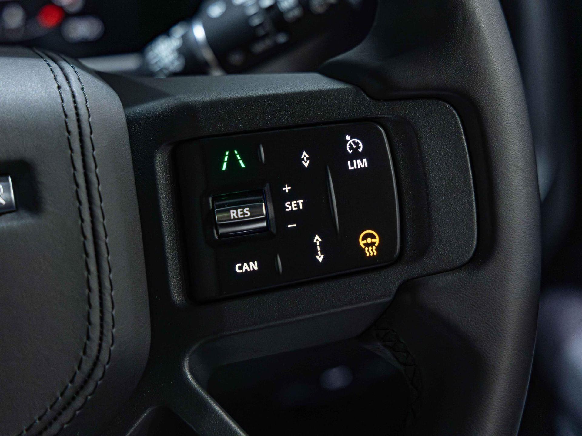 An interior shot of the misc controls on a 2025 Land Rover Defender 90